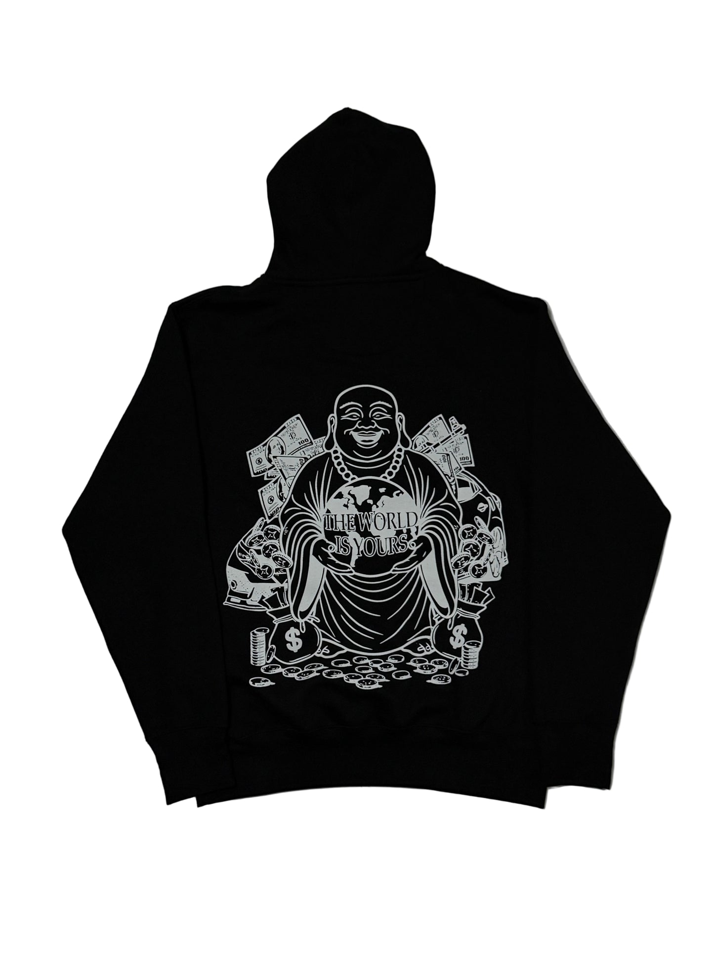 GRIMEY BOYZ PUFF PRINT HOODIE (BUDDHA)