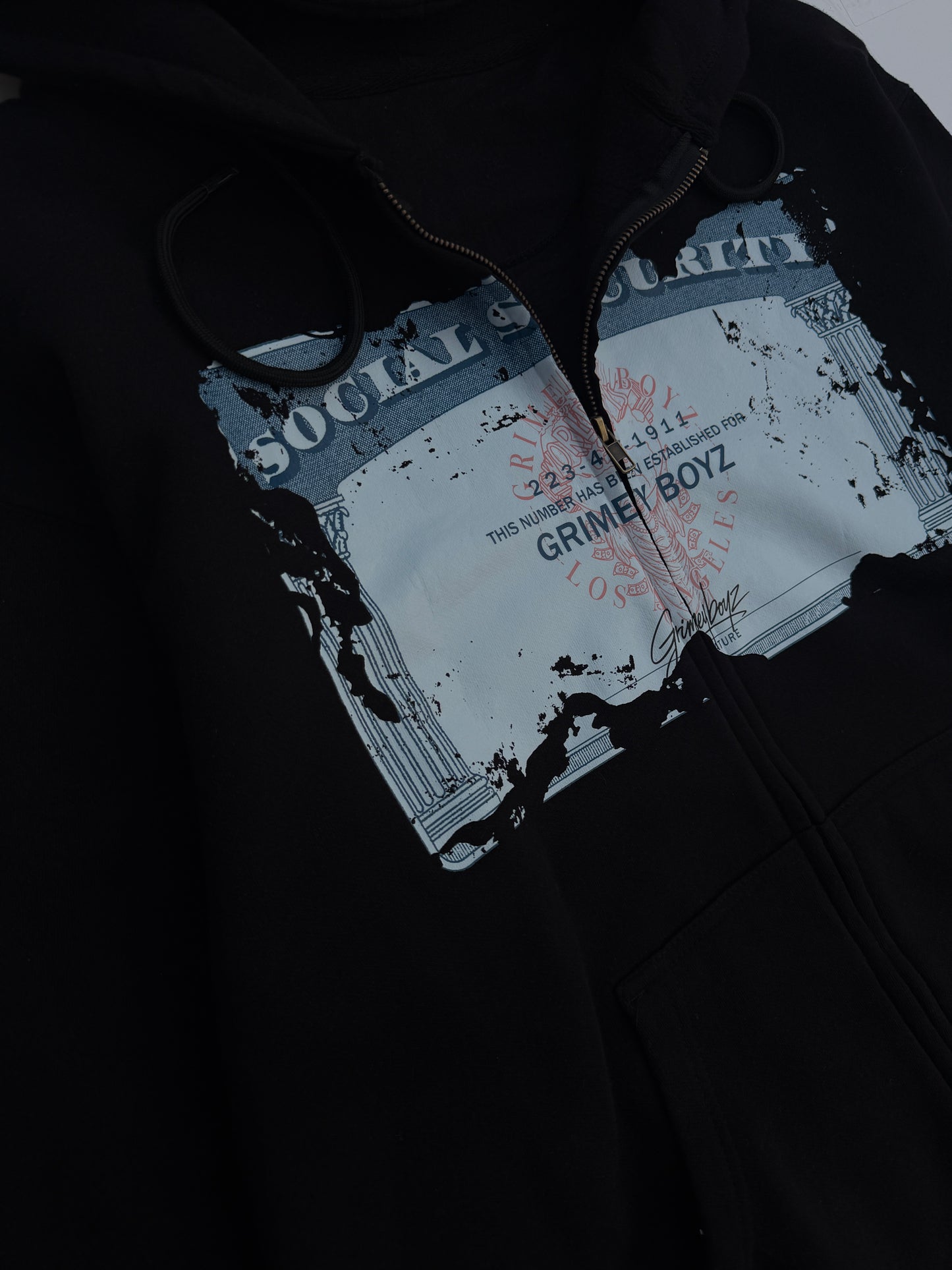 GRIMEY BOYZ SSN ZIP-UP HOODIE