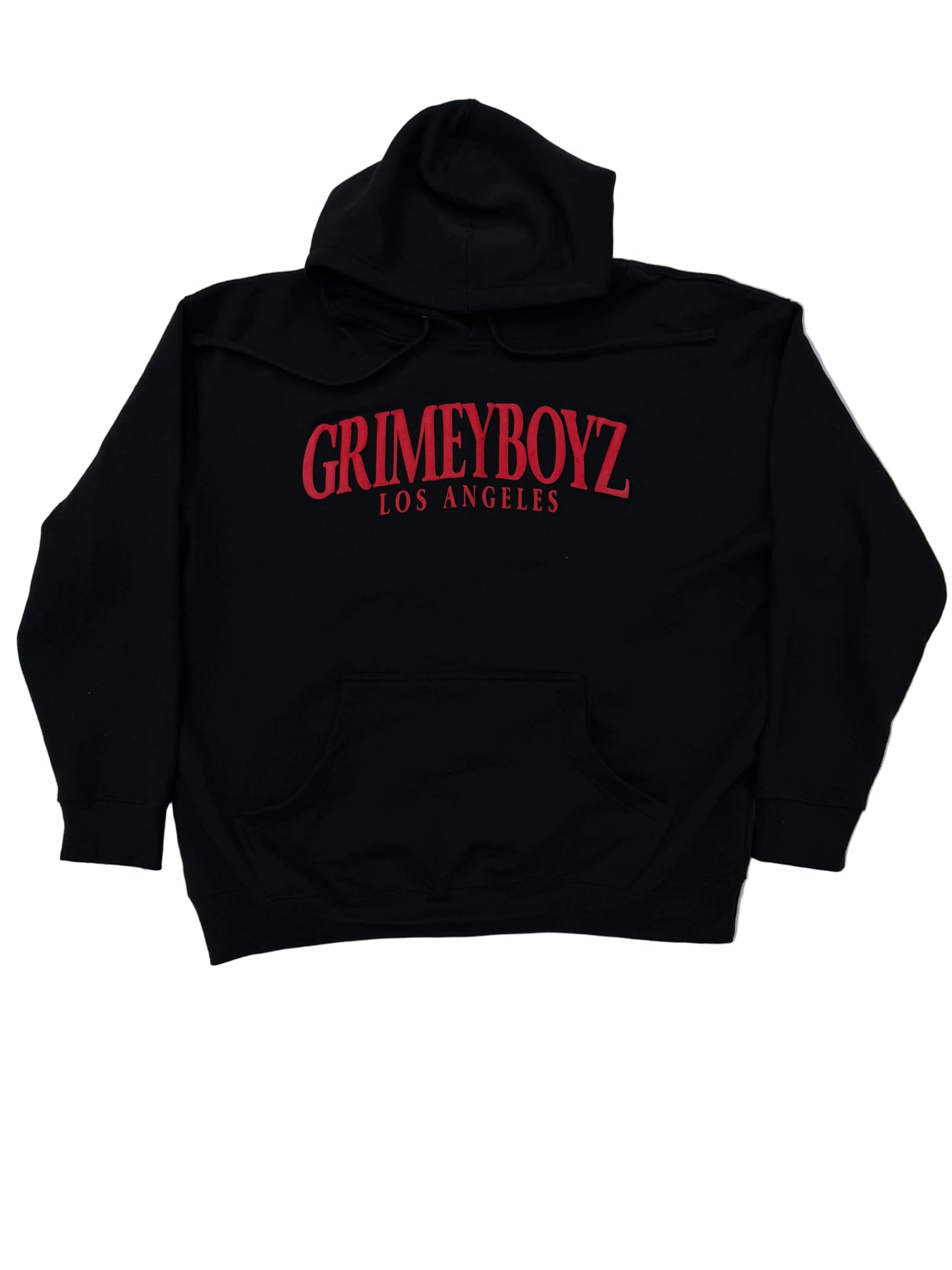 GRIMEY BOYZ PUFF PRINT HOODIE (RED)